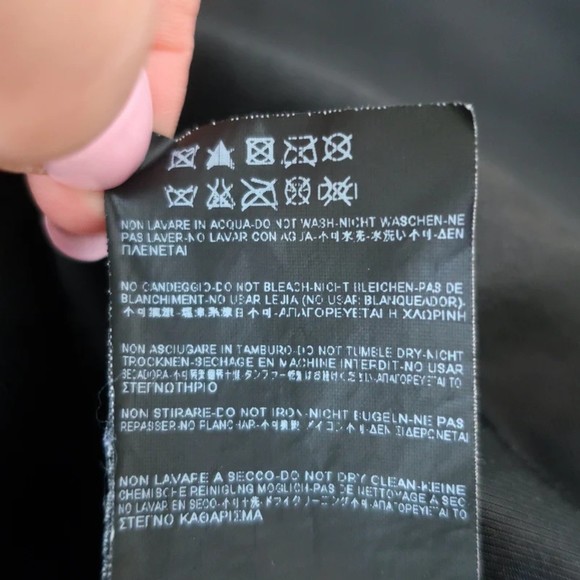 Saint Laurent Teddy Bomber Jacket Leather-Trim Burgundy Wool Size 46 - Picture 8 of 8